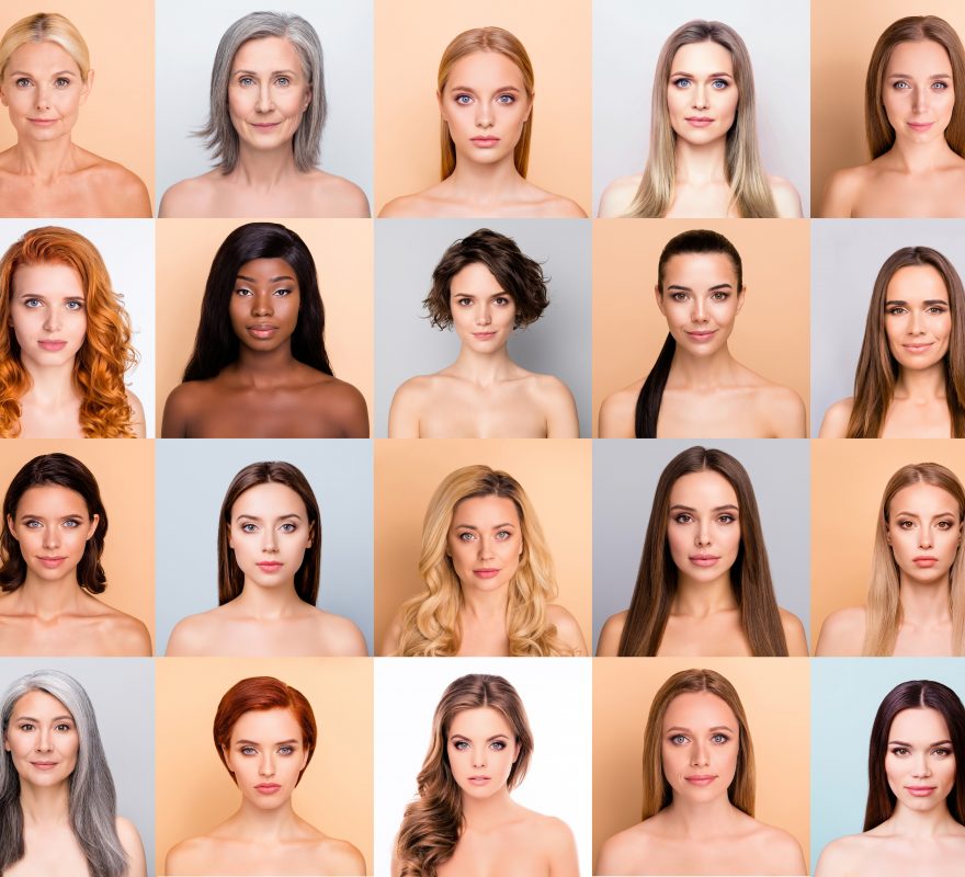Composite,Set,Collection,Candid,Ideal,Multi,National,Female,Body,Is